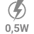 Moč 0,5W